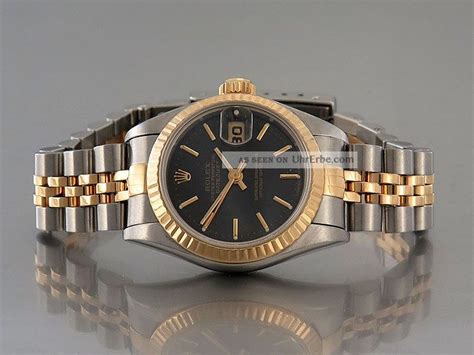 vintage rolex oyster perpetual datejust edelstahl stahl gelbgold damenuhr|old rolex oyster perpetual datejust.